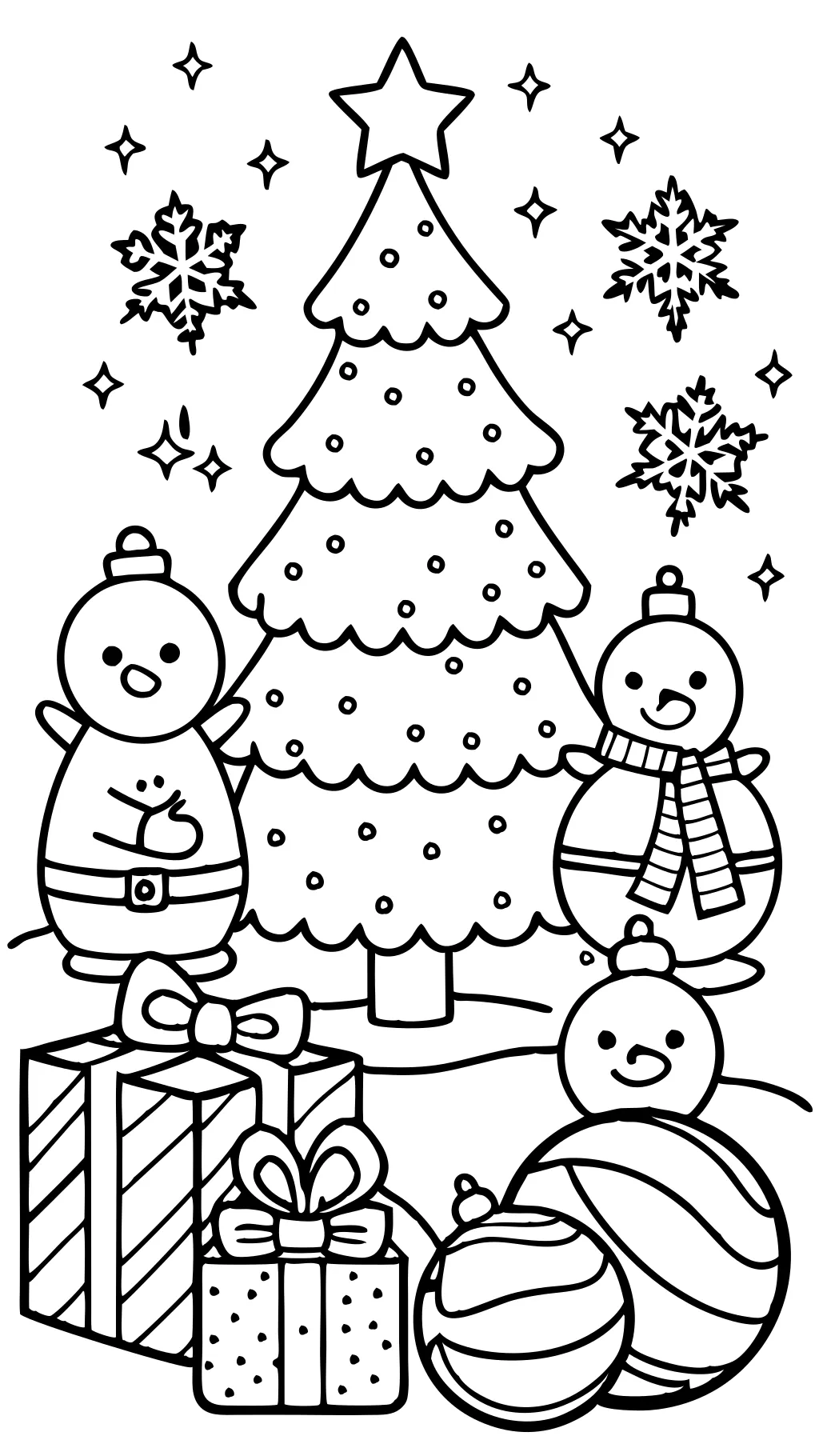 printable coloring page chrismas